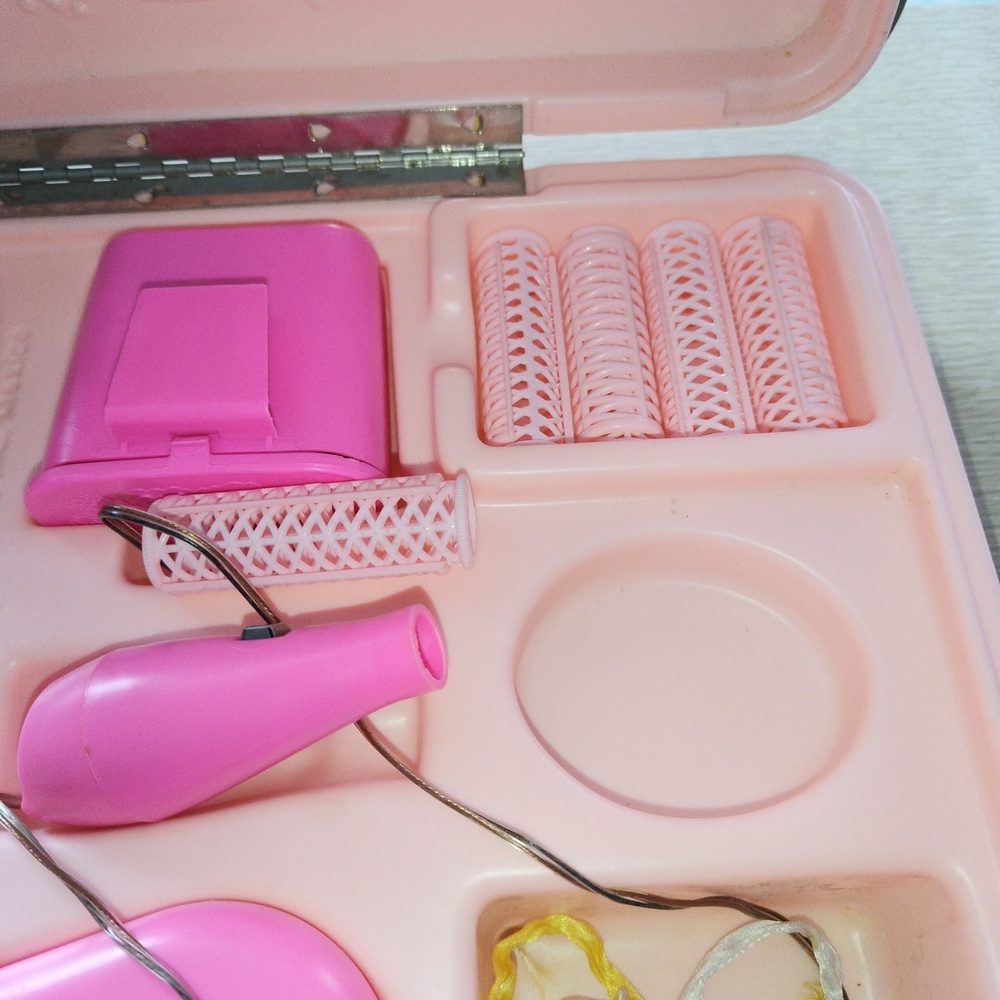 Vintage 1973 Barbie Child Size Vanity Case Working - Picture 10 of 14